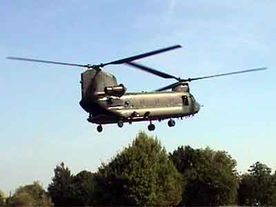 XH892 leaves Froyle for the short flight to RAF Odiham