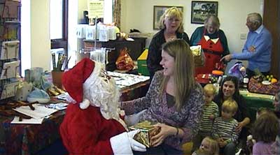 Santa made many friends..... 