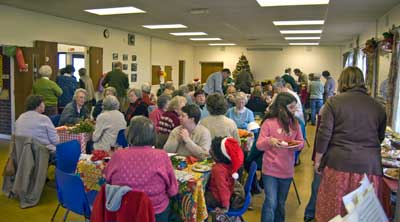 Over 100 villagers gathered for the annual event 