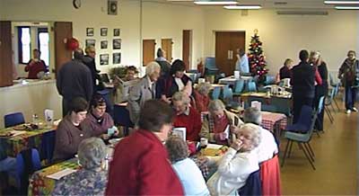 A good turnout of villagers for the 19th Christmas Meeting Place