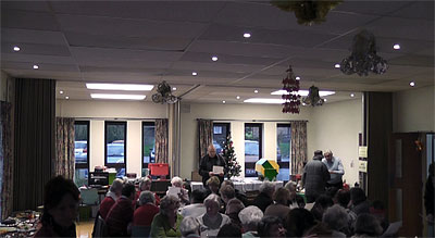 Our usual musical team were away, so Roy Cranford lead the Carols
