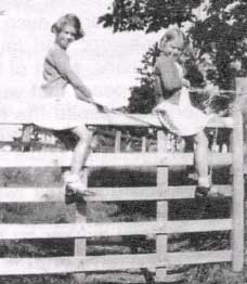 Claire and cousin Pat Halfyard