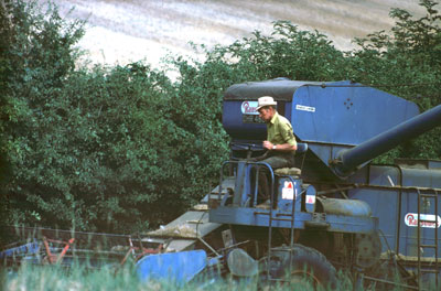 Combine in Adams, Lower Froyle, 1977 