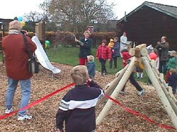 The playground opens