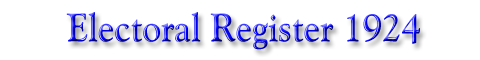 Electoral Register 1924