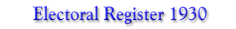 Electoral Register 1930