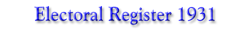Electoral Register 1931
