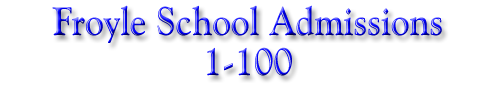 Admissions 1-100