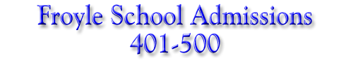 Admissions 401-500