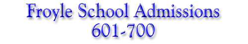 Admissions 601-700