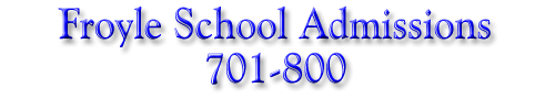 Admissions 701-800