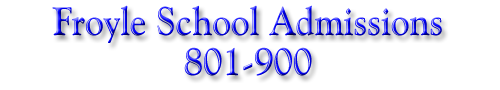Admissions 801-900