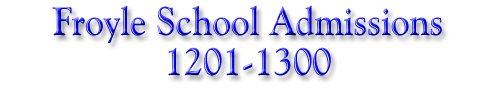 Froyle School Admissions