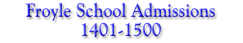 Froyle School Admissions