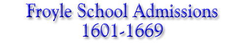 Froyle School Admissions