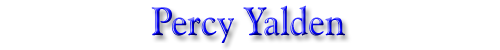 Percy Yalden